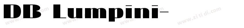 DB Lumpini字体转换